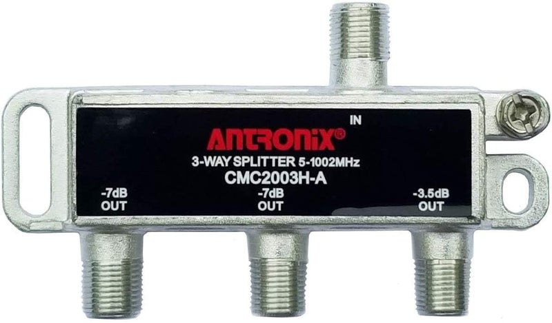 Antronix CMC2003H-A 3-Way Horizontal Splitter -3.5dB -7dB 5-1002 MHz High Performance for Coax Cable TV & Internet - Image 1